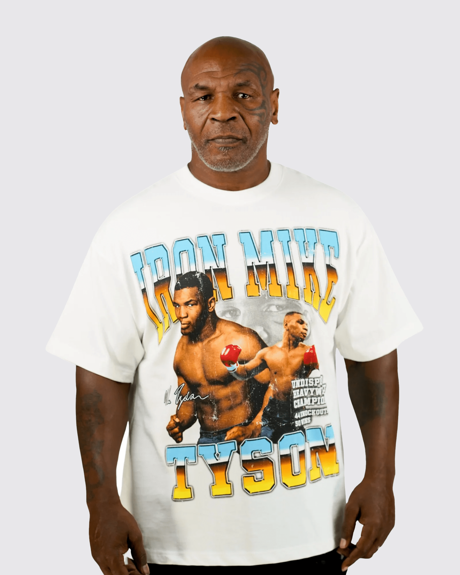 Mike wearing the MT Gradient Champ shirt.