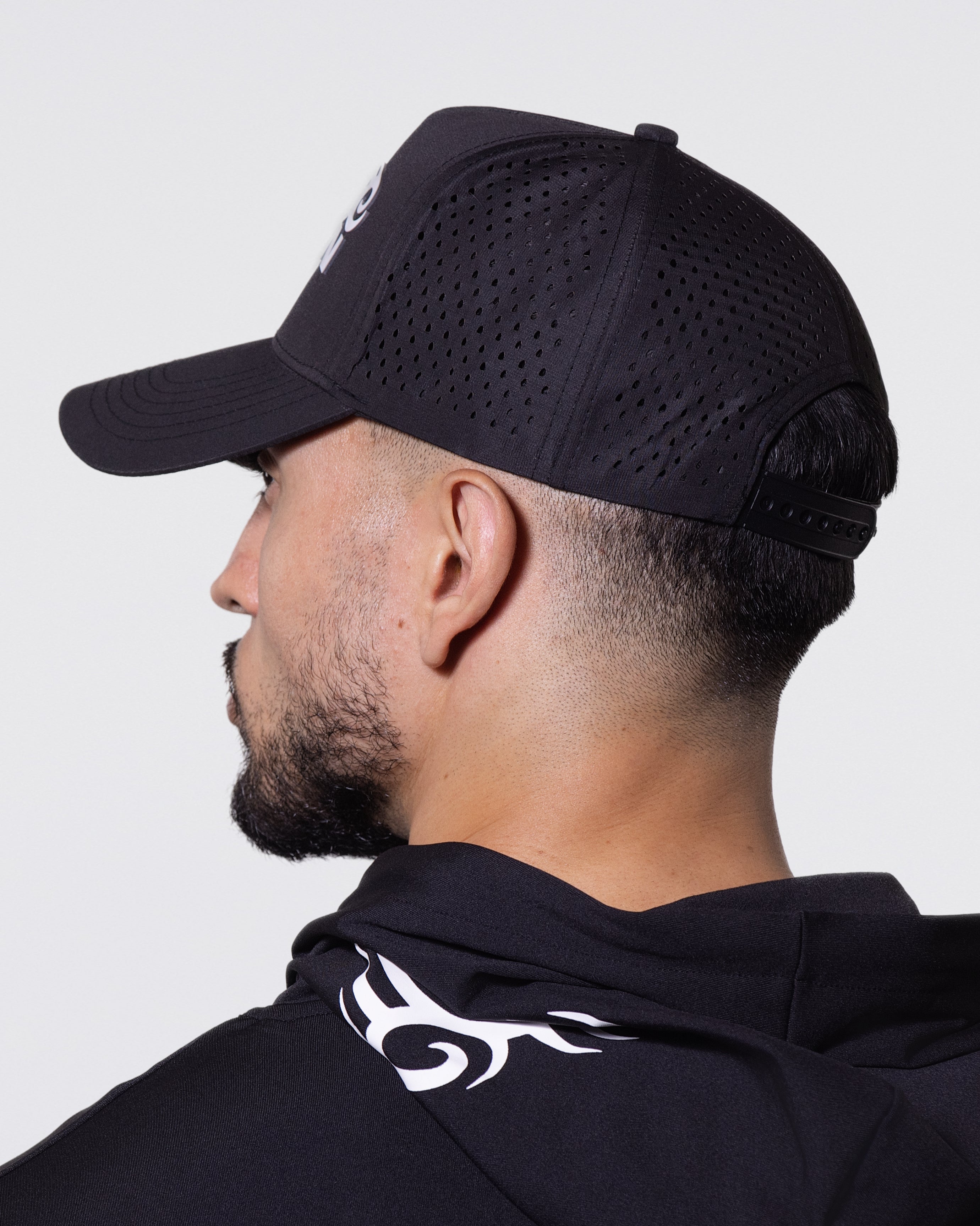 Model showing the back of the Tyson Pro hat.