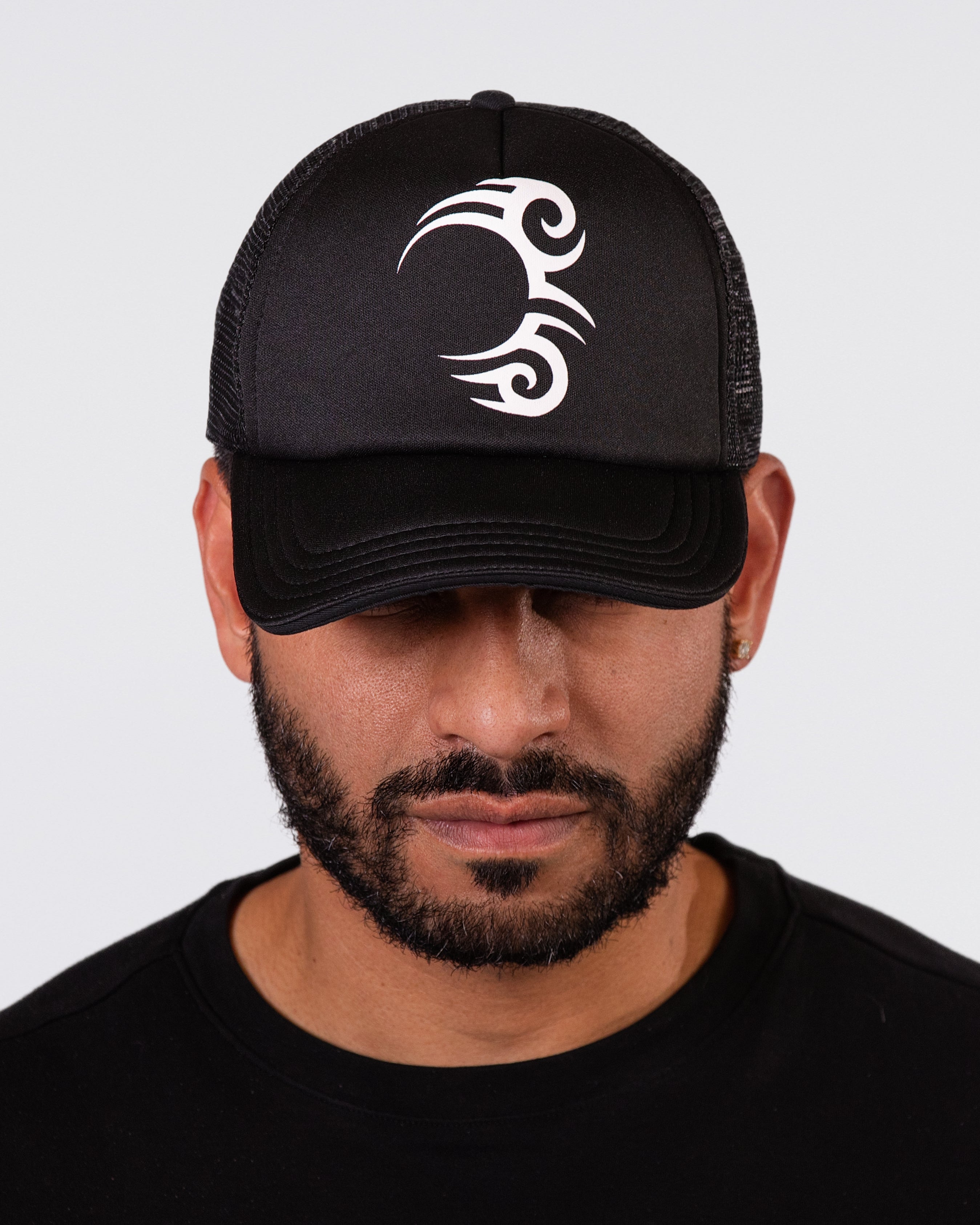 TATTOO TRUCKER BLACK WITH WHITE LOGO - MT Collection