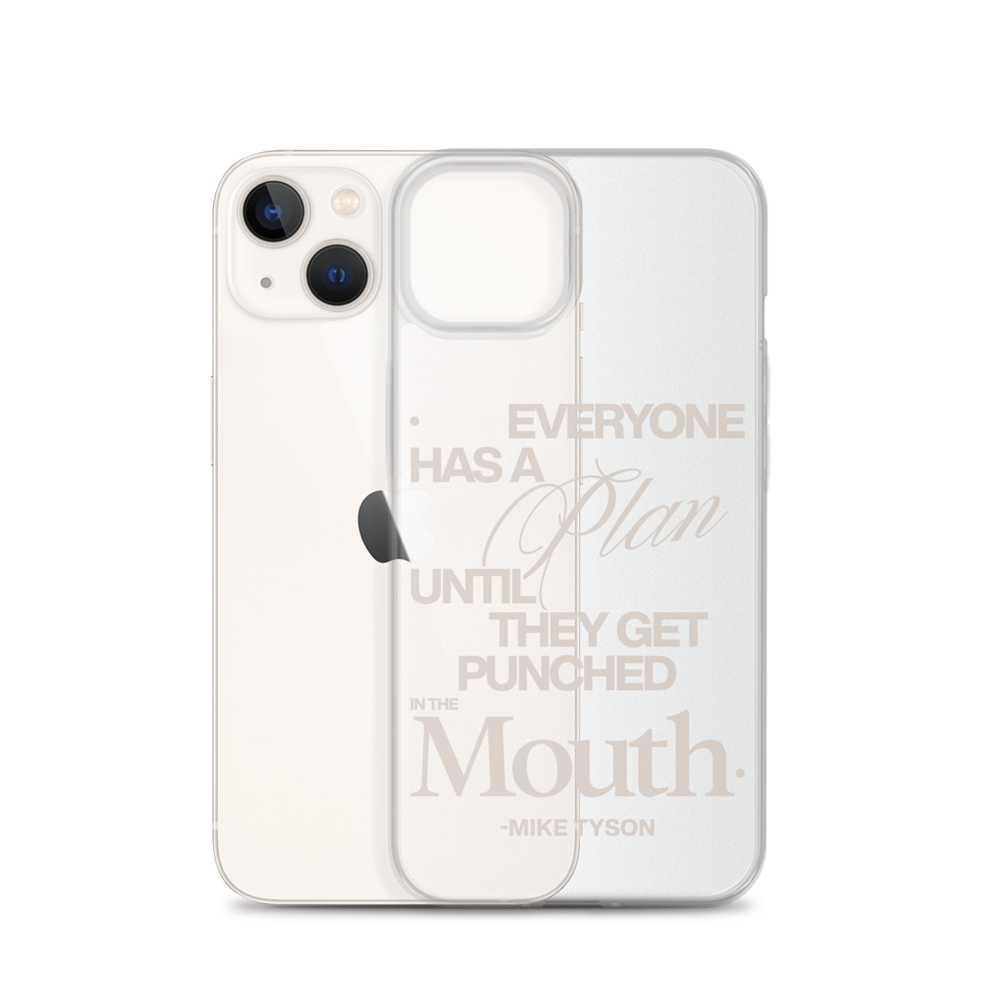 The Plan Clear Case for iPhone® - Mike Tyson Collection