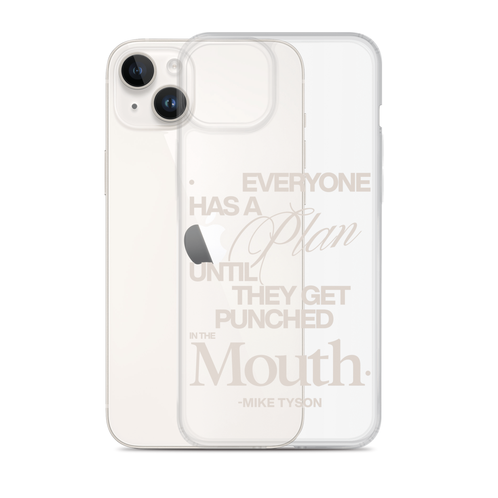 The Plan Clear Case for iPhone® - Mike Tyson Collection