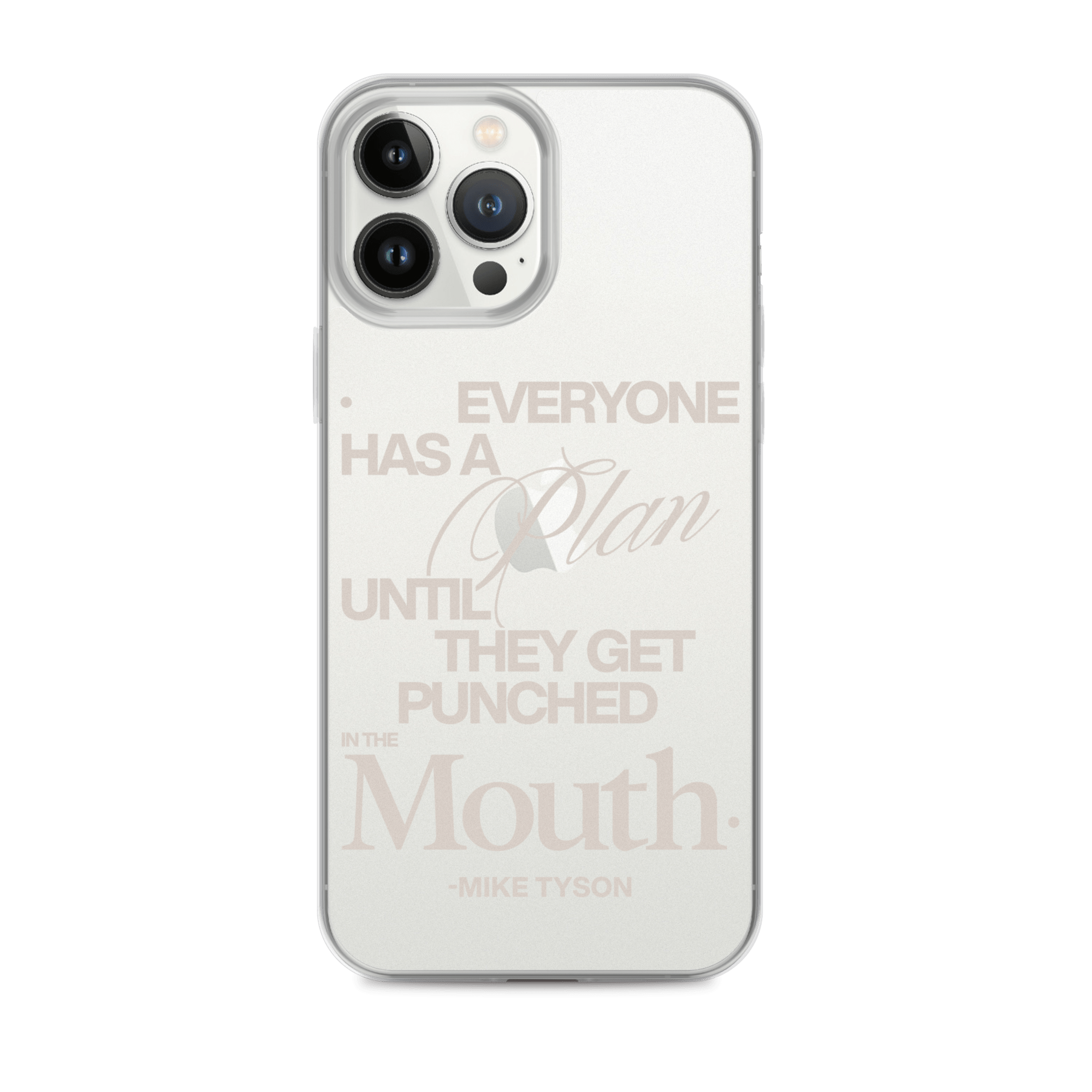 The Plan Clear Case for iPhone® - Mike Tyson Collection