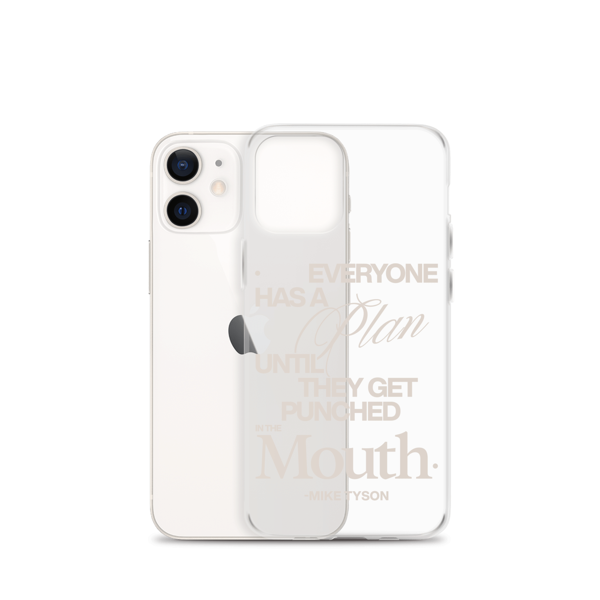 The Plan Clear Case for iPhone® - Mike Tyson Collection