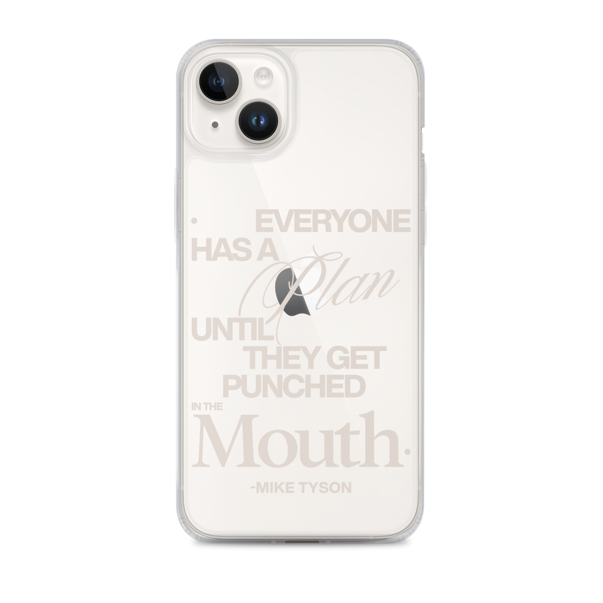 The Plan Clear Case for iPhone® - Mike Tyson Collection