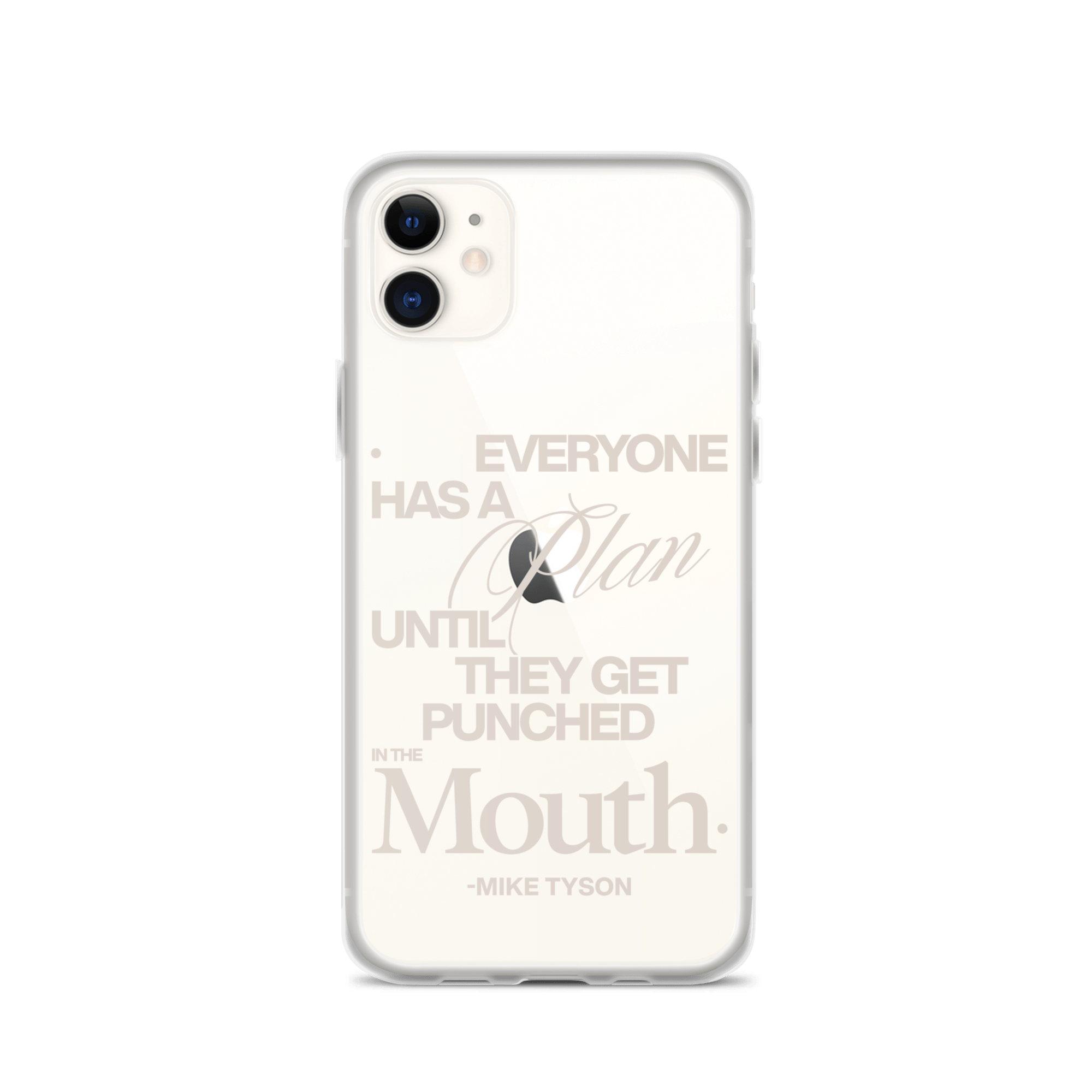 The Plan Clear Case for iPhone® - Mike Tyson Collection