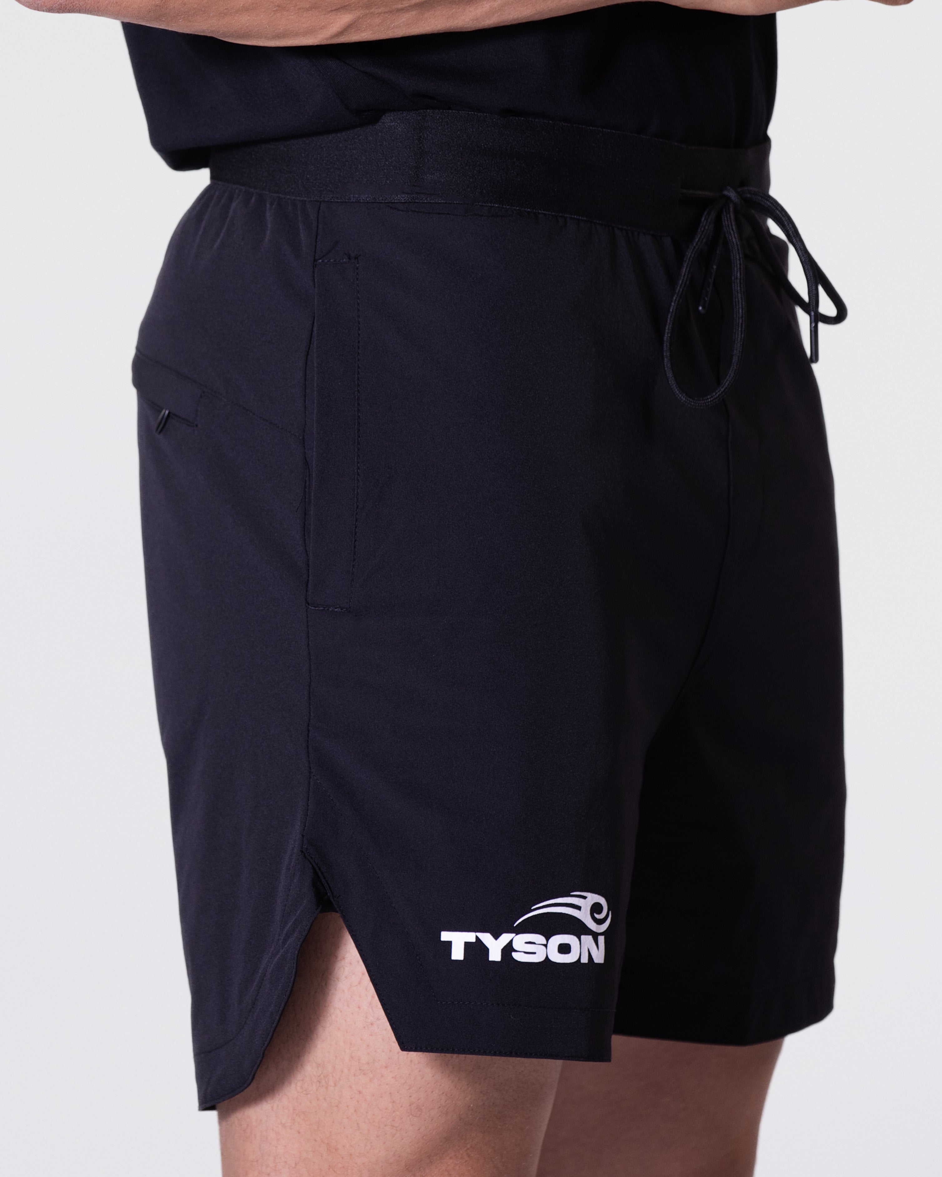 Model wearing the Tyson Pro Performance Shorts.