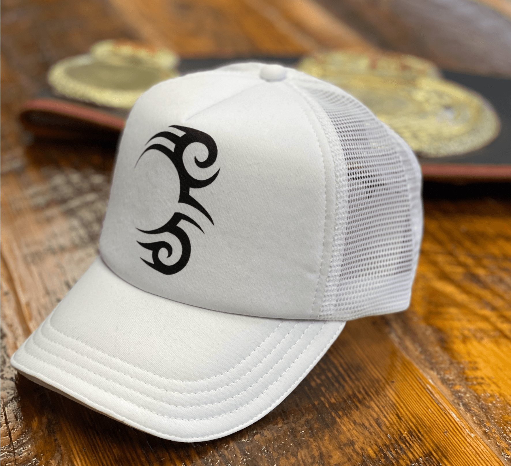 TATTOO TRUCKER WHITE WITH BLACK LOGO - MIKE TYSON